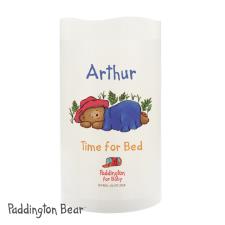 Personalised Paddington Bear For Baby LED Candle